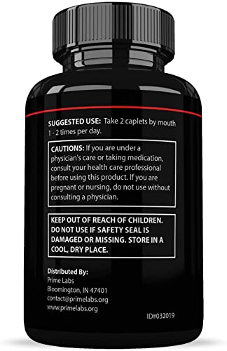 Prime Labs - Men's Test Booster (2-Pack) - Natural Stamina, Endurance and Strength Booster