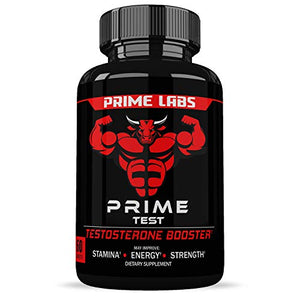 Prime Labs - Men's Test Booster (2-Pack) - Natural Stamina, Endurance and Strength Booster