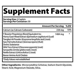 Prime Labs - Men's Test Booster (2-Pack) - Natural Stamina, Endurance and Strength Booster