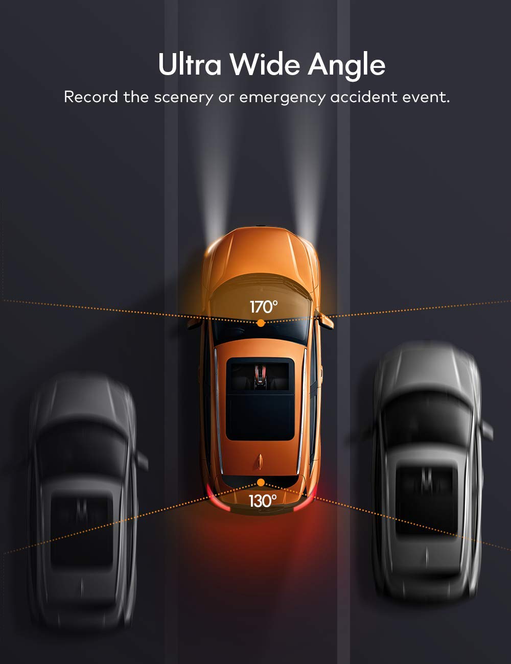 APEMAN Dash Cam, Front and Rear Camera for Cars FHD 1080P IPS Screen, Support GPS, SD Card Included, 170°Wide Angle, Motion Detection, Night Vision, G-Sensor, Parking Monitor, Loop Recording, WDR