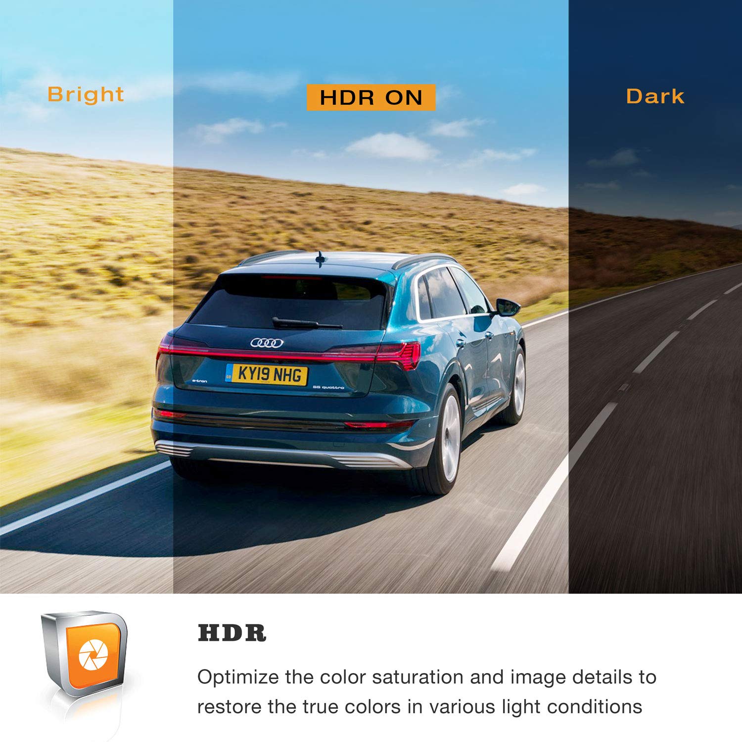 TOGUARD Dual Dash Cam with IR Night Vision, HD 1080P Front and 720P Inside Cabin Dash Camera 1.5 inch LCD Screen 310° Wide Angle Dual Lens Car Driving Recorder for Uber Cars Truck Taxi